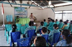 Giat Jambore PKK, Bhabinkamtibmas Bomaki Sosialisasikan UU Perlindungan Anak Dibawah Umur