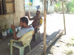Giat DDS Bhabinkamtibmas Kabiarat Sosialisasikan Prokes Covid-19 dan UU Perlindungan Anak