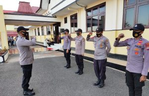 Personil Polres Kepulauan Tanimbar Giat Apel fungsi
