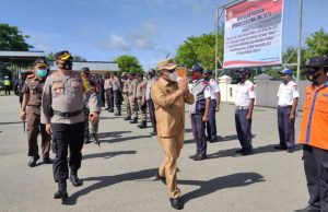 Polres Kepulauan Tanimbar laksanakan Giat Apel Gelar Pasukan Operasi Lilin Siwalima tahun 2020