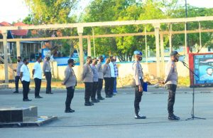 Kabag Ren Polres Kepulauan Tanimbar Pimpin Apel Pagi Jabarkan Petunjuk Pimpinan kepada Personil