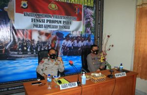 Giat Monitoring, Evaluasi dan Asistansi Fungsi Propam Polres Kepulauan Tanimbar oleh Kabid Propam Polda Maluku