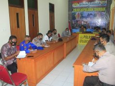 Kapolres Kepulauan Tanimbar didampingi Waka Polres Pimpin Giat Anev