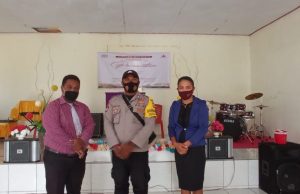 Bhabinkamtibmas Adaut Amankan Giat Ibadah di Gereja GSJA Vila Delfia Desa Adaut