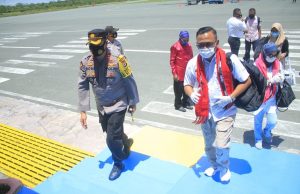 Kapolres Kepulauan Tanimbar Jemput Kepala BNN Provinsi Maluku bersama Rombongan