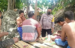 Bhabinkamtibmas Olilit Timur Giat Sambang Sampaikan Pesan 4M
