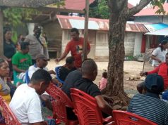 Bhabinkamtibmas Adaut Giat Sambang Sampaikan Pesan 4M