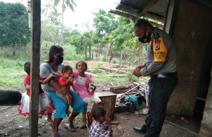 Bhabinkamtibmas Desa Persiapan Ilngei Barat Giat DDS Sampaikan Pesan Kamtibmas