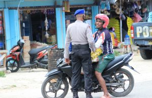 Kasat Polair Polres Kepulauan Tanimbar Pimpin Operasi Yustisi