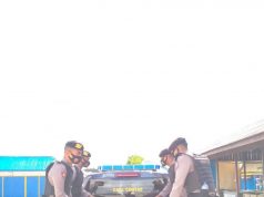 Piket Sat Samapta Polres Kepulauan Tanimbar Giat Patroli Cegah Niat Kejahatan dan Imbau Kepatuhan Prokes Covid-19