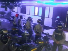 Giat Patroli Malam rutin Polsek Tanimbar Selatan Cegah Kejahatan Jalanan dan Tegakan Prokes Covid-19