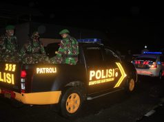 Personil TNI dan Polri Polres Kepulauan Tanimbar Giat Patroli Cipkon