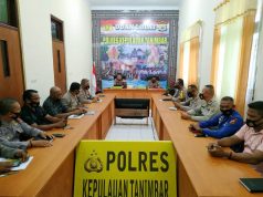 Pimpin Giat Anev bulanan, Kapolres Kepulauan Tanimbar sampaikan sejumlah Jukrah dan atensi Pimpinan Polda