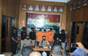 Ungkap Kasus Curanmor bersama lima unit Ranmor Curian, Polres Kepulauan Tanimbar Gelar Press Release
