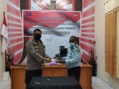 Lapas kelas III Saumlaki teken Nota Kesepahaman dengan Polres Kepulauan Tanimbar