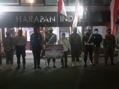 Polres Kep. Tanimbar dan TNI bersama bidang V Satgas Covid-19 giat Ops Yustisi gabungan