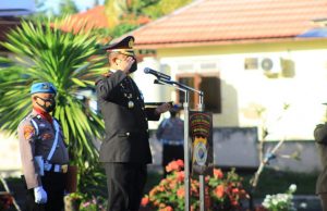 Peringati HUT Proklamasi Kemerdekaan RI ke – 76 tahun 2021, Polres Kepulauan Tanimbar Gelar Upacara Internal