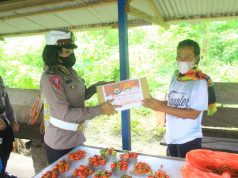 Polwan Polres Kepulauan Tanimbar Gelar Giat Bhakti Sosial Sambut HUT Polwan ke-73 tahun 2021