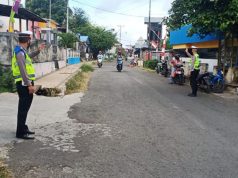 Gakum E-Tilang kepada Pelanggar Lalu lintas digalahkan Sat Lalu lintas Polres Kepulauan Tanimbar melalui Giat Hunting