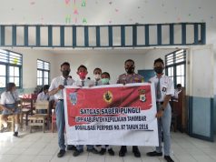 Cegah Pungli di SMA Negeri I Arma, Bhabinkamtibmas Arma II Sosialisasikan Perpres 87 tahun 2016