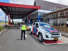Demi Kamseltibcar Lantas, Sat Lantas Polres Tanimbar berikan Pengawalan Kunker Deputi I Kepresidenan RI