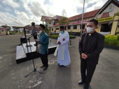 Personil Polres Kepulauan Tanimbar teken pernyataan anti Narkoba dan giat doa bersama