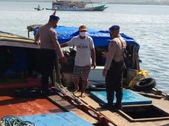 Sat Polairud Polres Tanimbar Imbau penerapan Prokes kepada ABK kapal motor