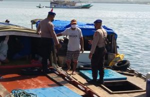 Sat Polairud Polres Tanimbar Imbau penerapan Prokes kepada ABK kapal motor
