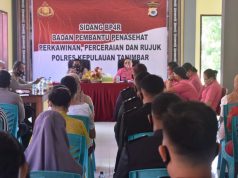 5 Pasang Suami Isteri personil Polres Kep. Tanimbar jalani Sidang BP4R