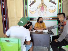 Polsek Wertamrian terlibat amankan Giat Vaksinasi Puskesmas Lorulun