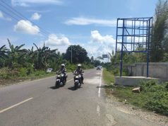 Sat lantas Polres Tanimbar Sukses Kawal lalu lintas pada agenda Kunjungan Pangdam XVI/Pattimura dan rombongan