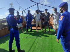 Sat Polairud Polres Tanimbar Patroli Sambang pada ABK dan Nakhoda KML Mola-Mola 01