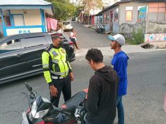 Giat Pos tetap, Unit Turjawali Sat lantas Polres Tanimbar kembali Tilang 5 Pelanggar lalu lintas