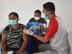 180 warga desa Latdalam kembali divaksinasi Polres Kep. Tanimbar