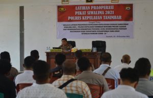 Pelatihan Pra Operasi Pekat Siwalima 2021, digelar Polres Tanimbar
