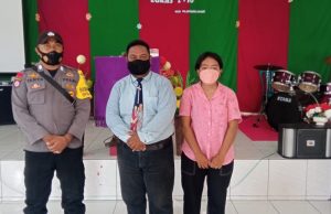 Bhabinkamtibmas desa Adaut hadir amankan kegiatan Ibadah GSJA Vila Delfia Adaut