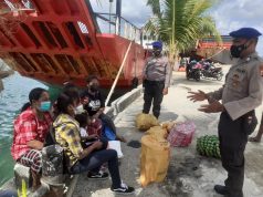 Sosialisasi tentang Keselamatan Pelayaran dan Prokes kembali dilakukan Sat Polairud Polres Tanimbar
