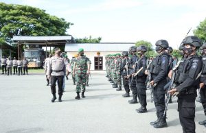 Wujud Kesiapan PAM Pilkades Serentak 2022, Polres Tanimbar Gelar Apel kesiapan Personil