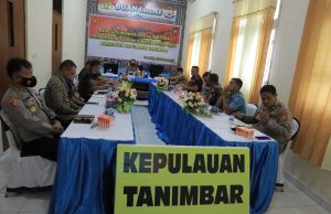 Polres Tanimbar bergerak cepat gelar Rakor lintas sektoral dan bahas Pembentukan Tim Penanganan Konflik Batas Desa