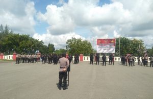 H-1 Pilkades Serentak 2022, Polres Tanimbar gelar Serpas personil BKO Pengamanan