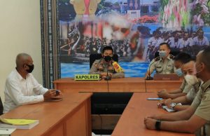 Kapolres Tanimbar terima kunjungan Silaturahmi kepala Pertanahan kabupaten kepulauan Tanimbar