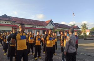 Polres Tanimbar Gelar Tes Kesamaptaan Jasmani Berkala Semester 1 tahun 2022