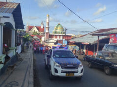 Jamin rasa aman, Polres Kepulauan Tanimbar amankan Parade Merah Putih Longmarch dan Seruan Kebangsaan
