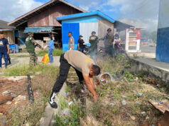 Ciptakan lingkungan yang bersih, Polres Kepulauan Tanimbar hadir dalam giat Tot Ma Lolin