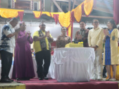 Bersama Forkopimda, Kapolres Kepulauan Tanimbar hadiri syukuran HUT Paroki Hati Kudus Yesus Olilit barat ke-51