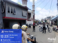 Amankan Sholat Jumat Berjamaah, Sat Lantas Polres Kepulauan Tanimbar wujudkan pelayan prima