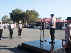 Langgar Kode Etik Profesi, Kapolres Kepulauan Tanimbar pimpin upacara PTDH 1 Personel