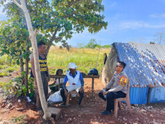 Ajak dukung Ketahanan Pangan, Bhabinkamtibmas Lamdesar Barat kunjungi Warga Petani