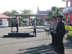 Tingkatkan kesiapsiagaan Personel, Polres Kepulauan Tanimbar gelar upacara pembukaan pelatihan Sispamkota