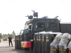 Polres Kepulauan Tanimbar gelar simulasi Sispamkota, pastikan Kesiapan Personel Hadapi potensi gangguan Kamtibmas